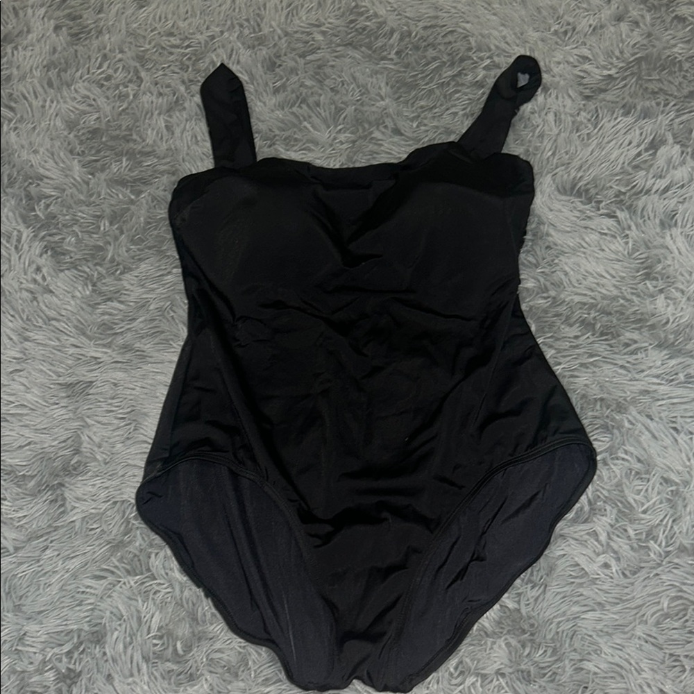 Hermoza Black One Piece Swimsuit